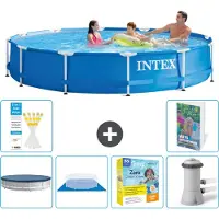 Intex Piscina autoportante rettangolare - 366x76 cm - composta da 5 parti - Modello S24