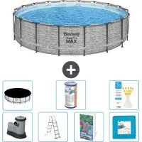 Bestway Steel Pro MAX, piscina in acciaio, forma rotonda - 549x122 cm - 6 pezzi, modello S602