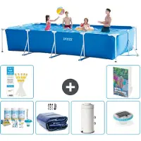 Intex Piscina fuori terra rettangolare - 450x220x84 cm - composta da 5 elementi, modello S54