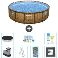 Bestway Power Steel, piscina rotonda - 488x122 cm - composta da 6 parti, modello S581