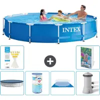 Intex Piscina autoportante rettangolare - 366x76 cm - composta da 5 parti - modello S167