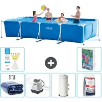 Intex Piscina fuori terra rettangolare - 450x220x84 cm - composta da 5 elementi, modello S155