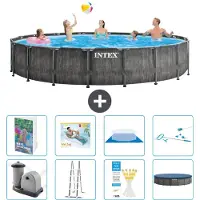 Intex Struttura per piscina a forma di prisma - 549x122 cm - composta da 7 elementi - modello S618