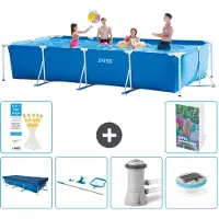 Intex Piscina fuori terra rettangolare - 450x220x84 cm - Struttura in 5 parti, modello S73
