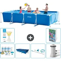 Intex Piscina fuori terra rettangolare - 450x220x84 cm - 5 pezzi - Modello S162