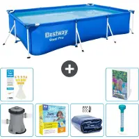 Bestway Steel Pro, piscina rettangolare - 300x201x66 cm - composta da 5 parti, modello S184