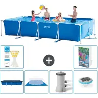 Intex Piscina fuori terra rettangolare - 450x220x84 cm - Struttura in 5 parti, modello S74