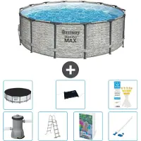 Bestway Steel Pro MAX, piscina in acciaio, forma rotonda - 427x122 cm - 6 pezzi, modello S600