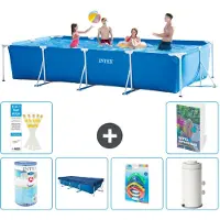 Intex Piscina fuori terra rettangolare - 450x220x84 cm - composta da 5 elementi, modello S126