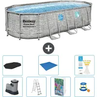 Bestway Power Steel, piscina ovale - 549x274x122 cm - composta da 6 parti, modello S568
