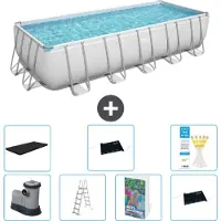 Bestway Power Steel, piscina rettangolare - 640x274x132 cm - 6 pezzi, modello S562