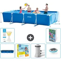Intex Piscina fuori terra rettangolare - 450x220x84 cm - Struttura in 5 parti, modello S4
