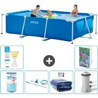 Intex Piscina fuori terra rettangolare - 300x200x75 cm - composta da 5 elementi, modello S20