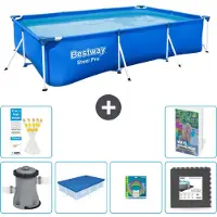 Bestway Steel Pro, piscina rettangolare - 300x201x66 cm - composta da 5 parti, modello S317