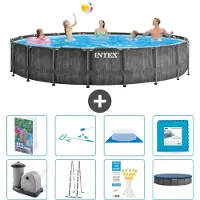 Intex Struttura per piscina a forma di prisma - 549x122 cm - composta da 7 elementi - modello S539