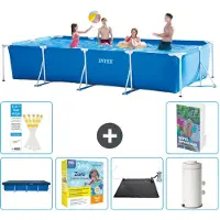 Intex Piscina fuori terra rettangolare - 450x220x84 cm - composta da 5 elementi, modello S103