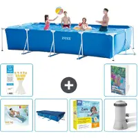 Intex Piscina fuori terra rettangolare - 450x220x84 cm - composta da 5 elementi - modello S117