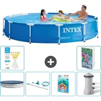 Intex Piscina autoportante rettangolare - 366x76 cm - composta da 5 parti - modello S125