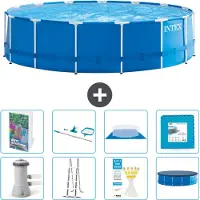 Intex Piscina autoportante rettangolare - 457x122 cm - 7 pezzi - Modello S539