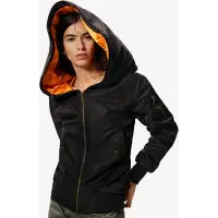 Desigual , giacca con cappuccio masha popova, Donna, Poliammide, Nero, S