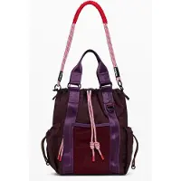 Desigual , zaino multiposizione medio in nylon, Donna, Poliammide, Rosso, U