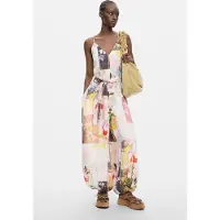 Desigual , Tuta lunga stampata, Donna, Nero, XL