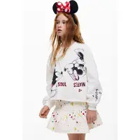 Desigual , Felpa Mickey Mouse Kiss, Bambini, Cotone, Bianco, 5/6