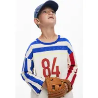 Desigual , maglietta a 3/4 maniche a righe, Bambini, Cotone, Bianco, 13/14
