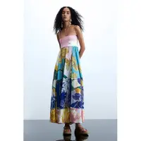 Desigual , Vestito lungo stampato, Donna, Poliestere, XL