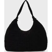 Núnoo Big Dandy Braided Suede Black W. Gold Taglia: OS | Borse a mano Outlet | Unisex | Nero
