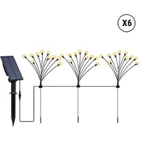 Lumisky Set composto da 18 lampade solari con 180 lampadine LYRA h70cm