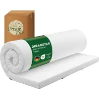 Dreamstar Topper ergonomico in schiuma fredda | medio | 140 x 200 cm | H3 | 5 cm di altezza | Easy Dream