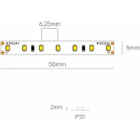 Beneito Faure Striscia LED 5 metri Serie Fine 88 24V 12W/m Temperatura Colore 3000K IP20 - Soluzione professionale per interni