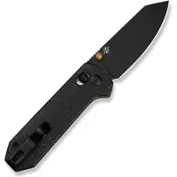 CIVIVI Coltello pieghevole Yonder, Black Burlap Micarta, Black Stonewash