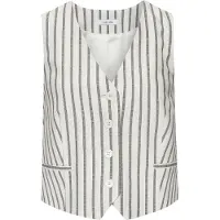 LASCANA Gilet da completo crema / grigio