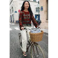 Desigual , maglione all'uncinetto con cuori, Donna, Nero, U