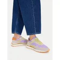 HOFF per donna. 12602409 Sneakers City Dopamine in pelle lilla (37), Basso, 1 a 3 cm, Stringhe, Casual