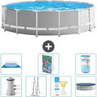Intex Struttura per piscina a forma di prisma - 457x122 cm - composta da 6 elementi - modello S594