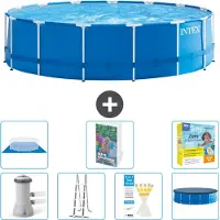 Intex Piscina autoportante rettangolare - 457x122 cm - composta da 6 parti - modello S546