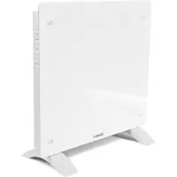 Vonroc Termoconvettore Elettrico Smart 500W/1000W in Vetro Bianco WiFi