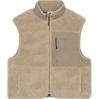 Element - Pile senza maniche in sherpa - Lake Sherpa Vest w Oat Milk per Donne in Poliestere Riciclato - Taglia L - Beige