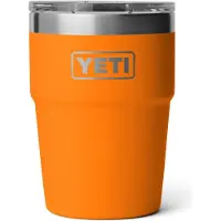 Yeti Rambler Stackable Cup 16oz Mag Slider Lid, King Crab Orange, tazza termica impilabile con coperchio, 473 ml