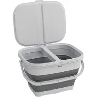 Outwell Collaps RecycleIt Bucket Contenitori per alimenti (45,5 x 34 x 28 cm, grigio)