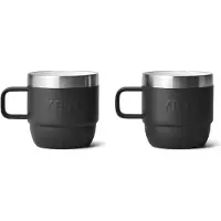 Yeti Rambler Stackable Mugs 6oz, Black, tazze thermos impilabili, 177 ml