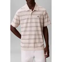 Calvin Klein Short Sleeve Easy 16s Jersey Tee Oatmeal Taglia: XL | Polo Outlet | Uomo