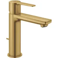GROHE Miscelatore per lavabo Mitigeur Lineare, modello S, con tappo a scomparsa - Finitura Cool Sunrise spazzolata - Codice prodotto: 32114GN0