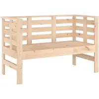 vidaXL Panchina da giardino 111,5x53x71 cm in legno di pino massiccio