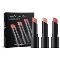 bareMinerals Set esclusivo da viaggio : Gen Nude Radiant, cacao, rossetto in crema, Infatuation, 3,35 g + Gen Nude Radiant, cacao, rossetto in crema, F