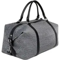 Abercrombie & Fitch Weekend generico, borsa in tessuto, borsetta, grigio, da uomo