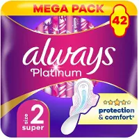 Always Platinum Ultra Super Mega sanitary pads 42 pcs